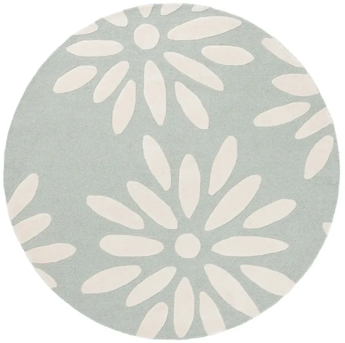 SAFAVIEH KIDS 914 DAISY TEAL  6' x 6' Round Round Rug