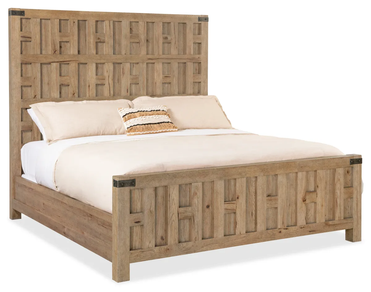 Vineyard Row Queen Panel Bed