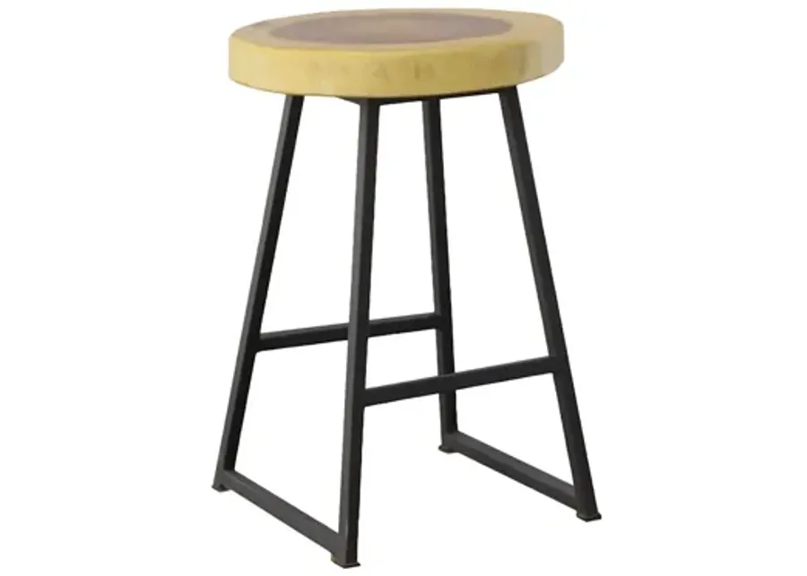 Chuleta Round Bar Stool, Natural