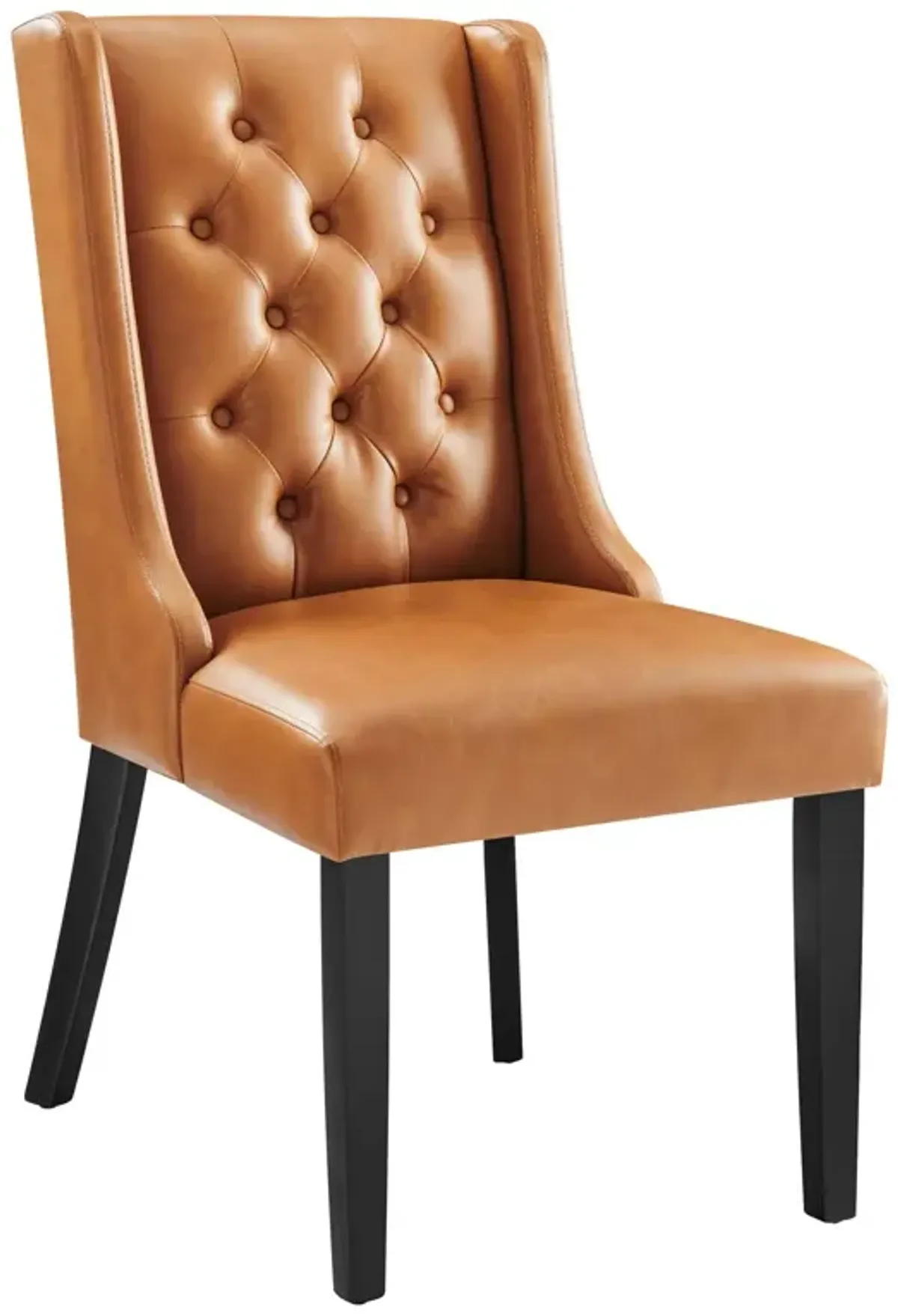 Baronet Button Tufted Vegan Leather Dining Chair