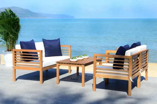 Alda 4 Pc Outdoor Set With Accent Pillows