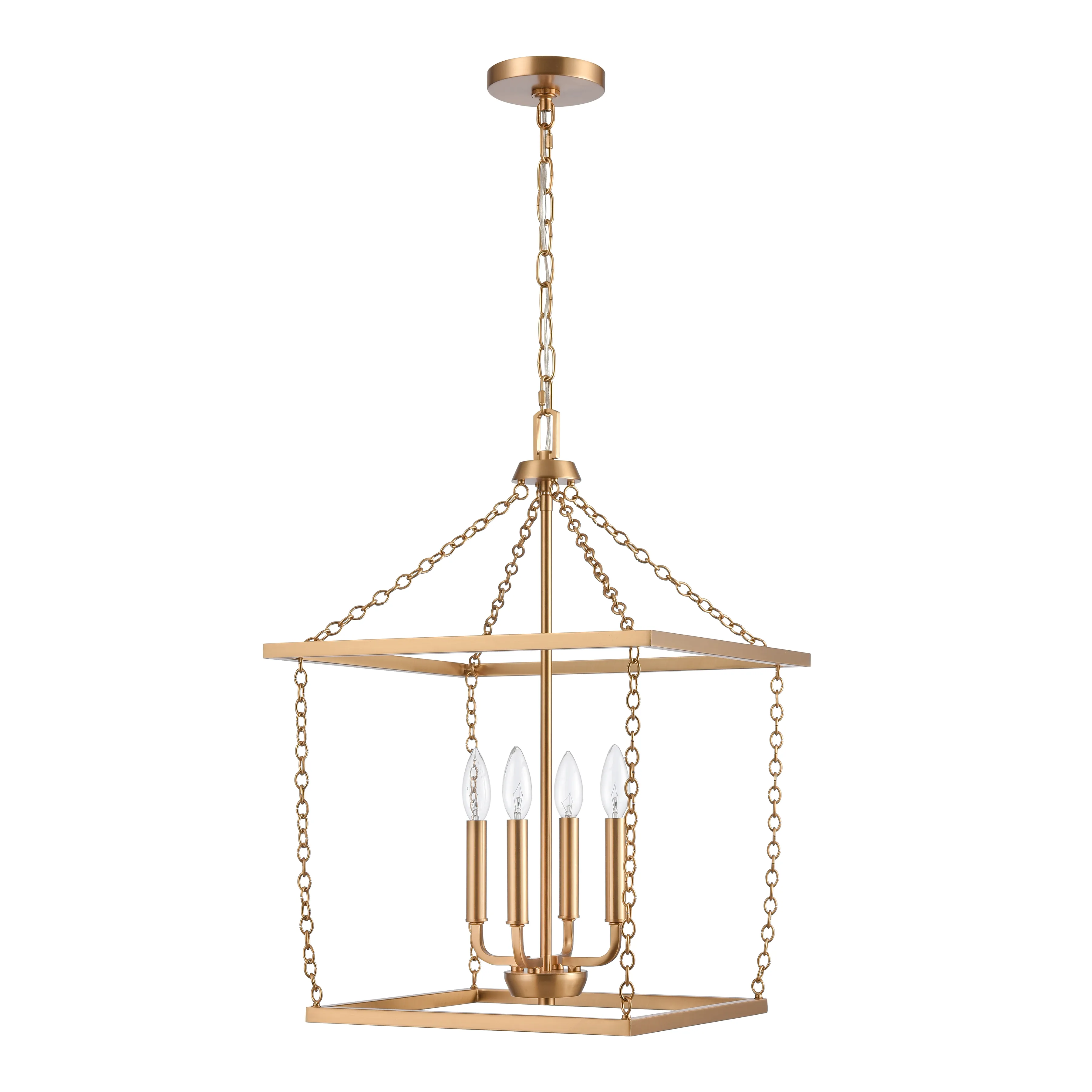 Emmett 17'' Wide 4-Light Pendant - Brushed Gold