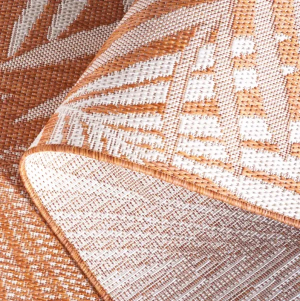 BEACH HOUSE 264 ORANGE  6'-7' X 6'-7' Square Square Rug