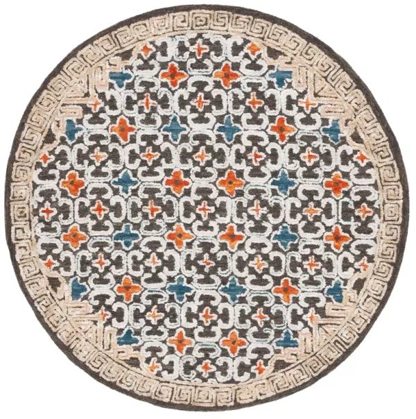 ASPEN Hand Tufted 6' x 6' Round area rug
