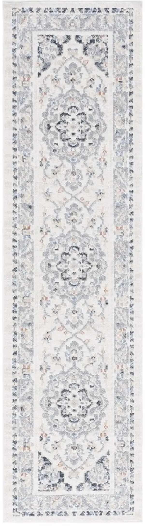 BLAIR WASHABLE 204 Blue 2'-2' X 8' Runner Rug