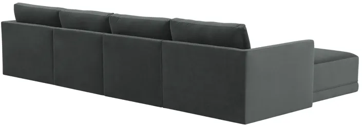 Willow Charcoal Modular U Sectional