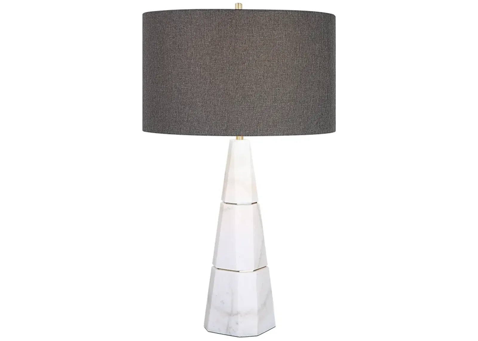 Citadel White Marble Table Lamp