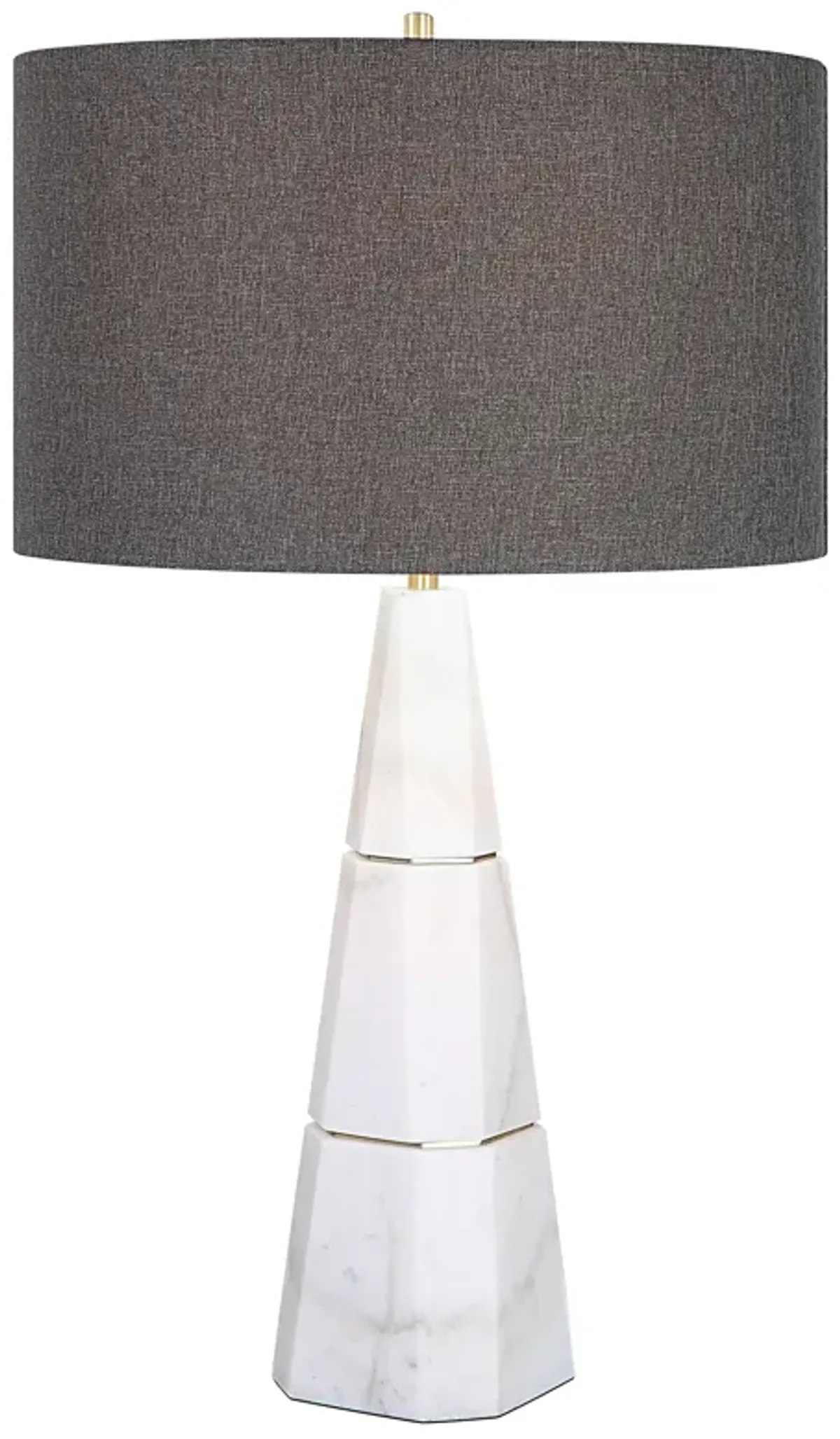 Citadel White Marble Table Lamp