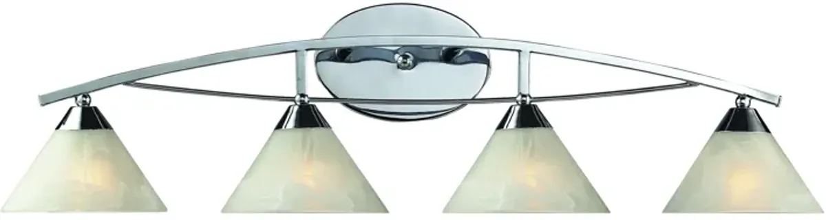 Elysburg 36" Wide 4-Light Vanity Light - Polished Chrome