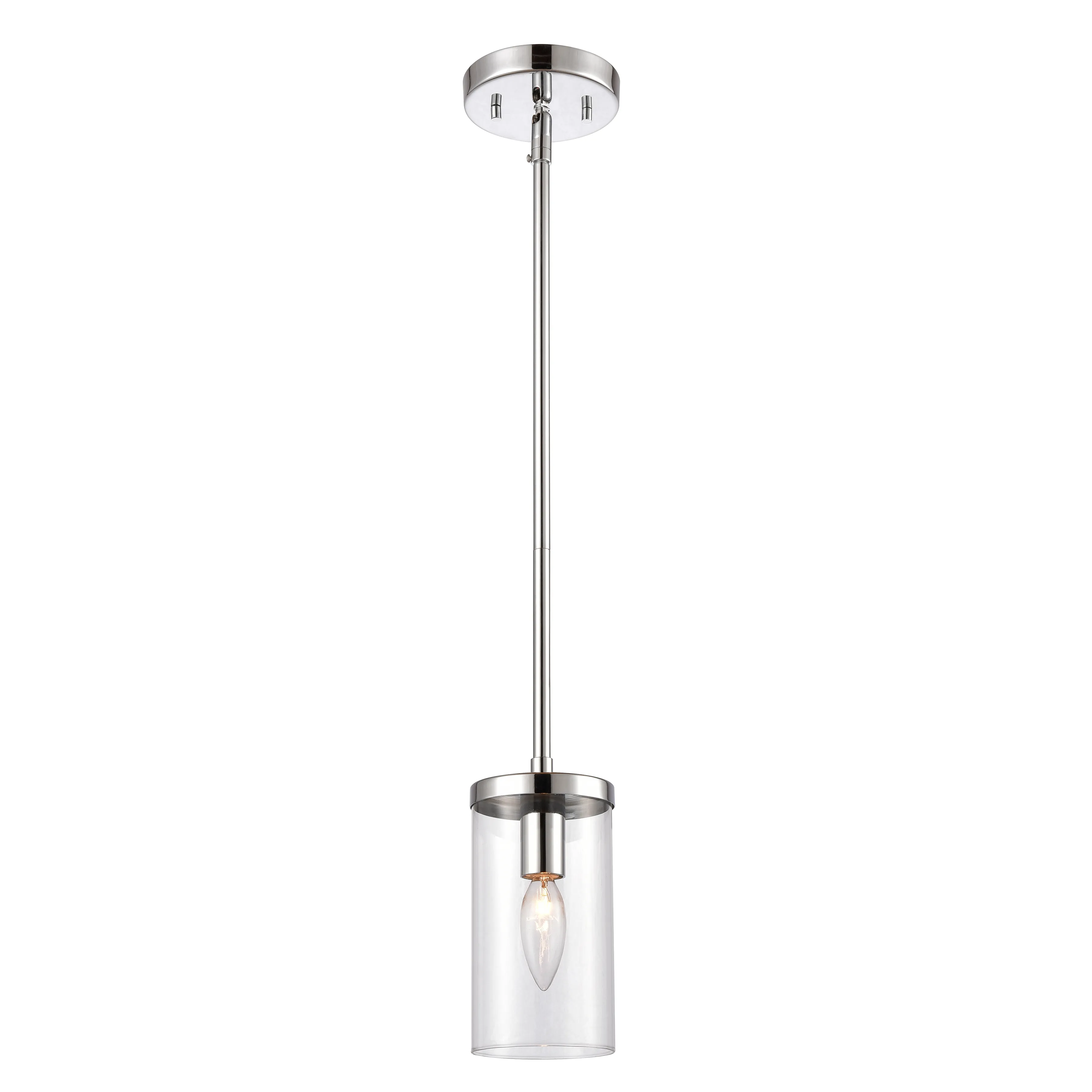 Oakland 4" Wide 1-Light Mini Pendant - Chrome