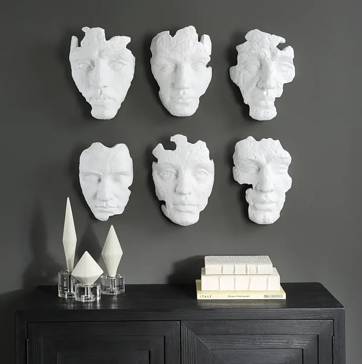 Self-Portrait Mask Wall Decor Set/6