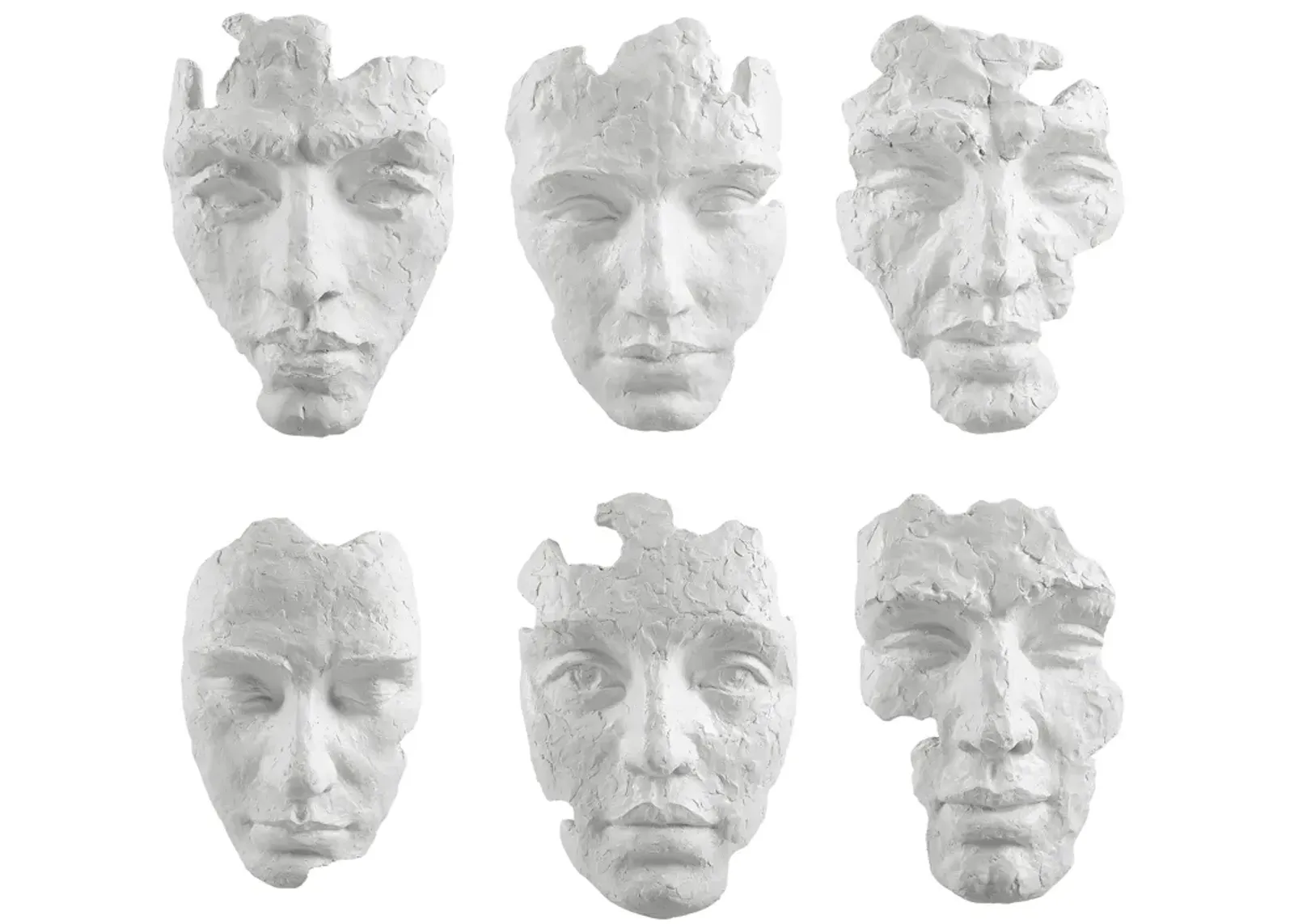 Self-Portrait Mask Wall Decor Set/6