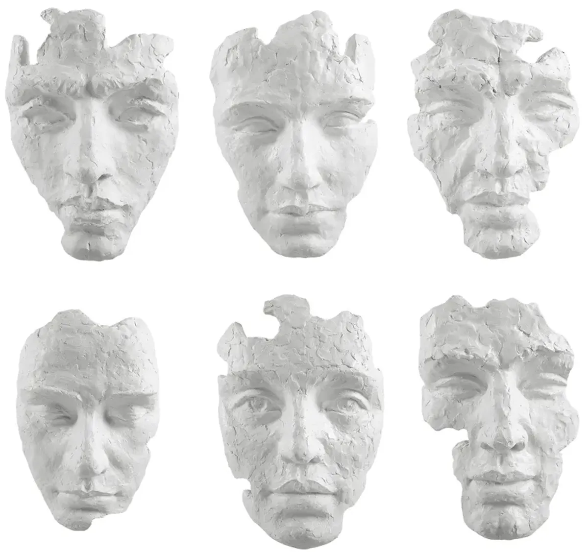 Self-Portrait Mask Wall Decor Set/6