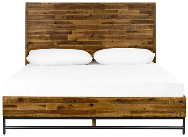 Cusco Rustic Acacia Platform Queen Bed