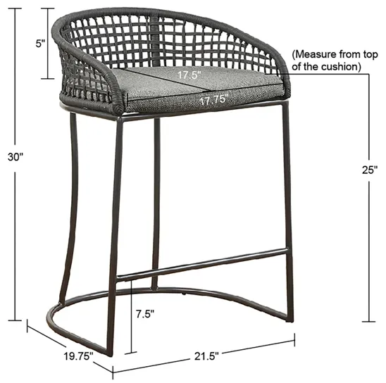 Madison Park Hermosa Counter Stool