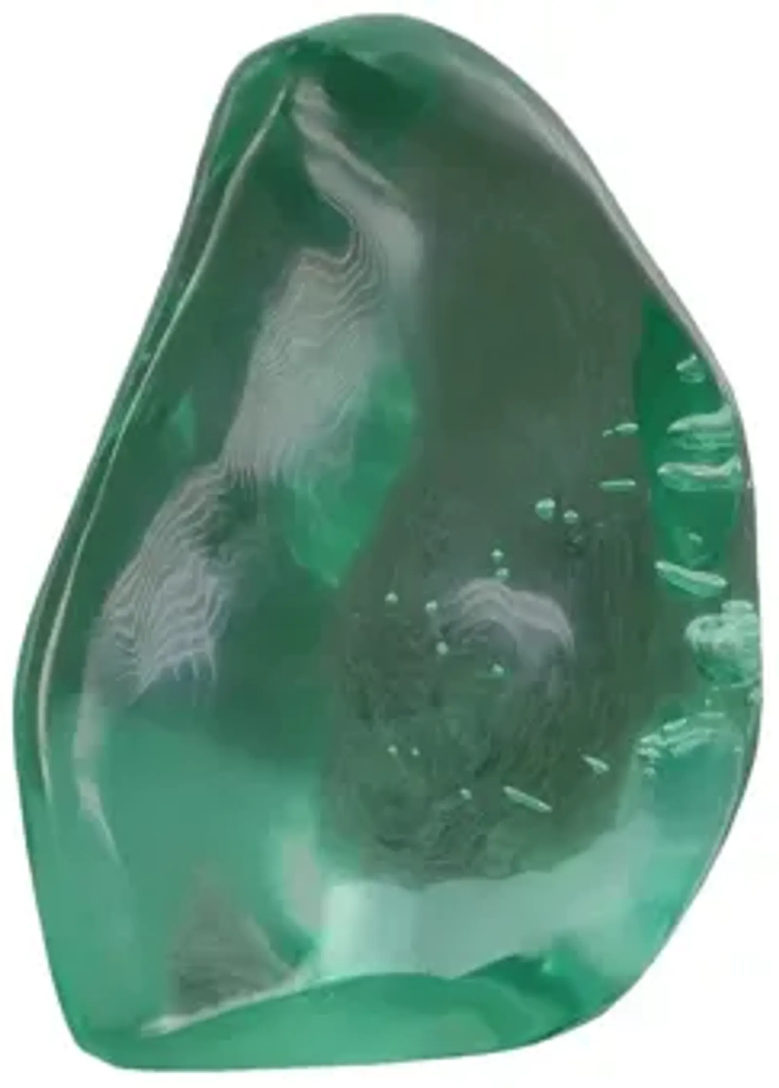 Polished Obsidian Stone, Small, Green