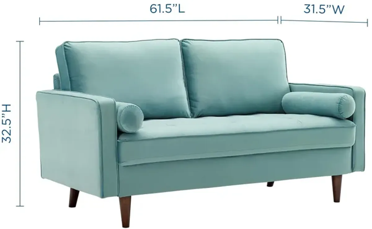 Valour Performance Velvet Loveseat