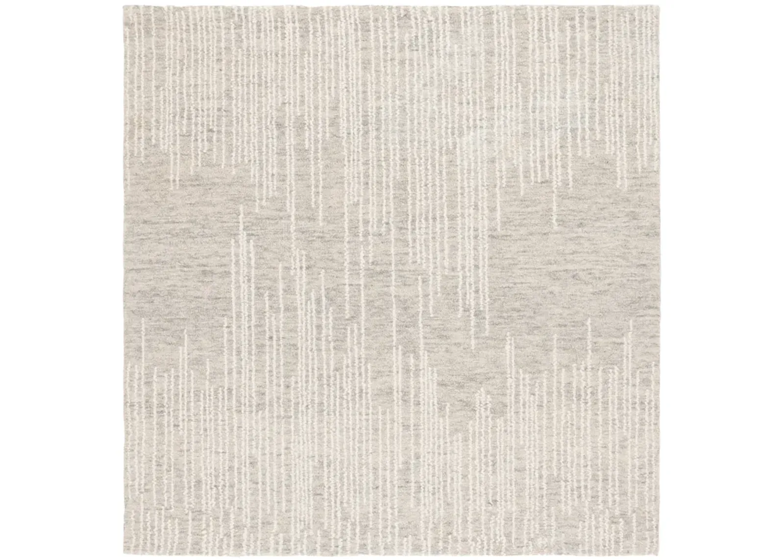 ABSTRACT 282 LIGHT GREY  6' x 6' Square Square Rug