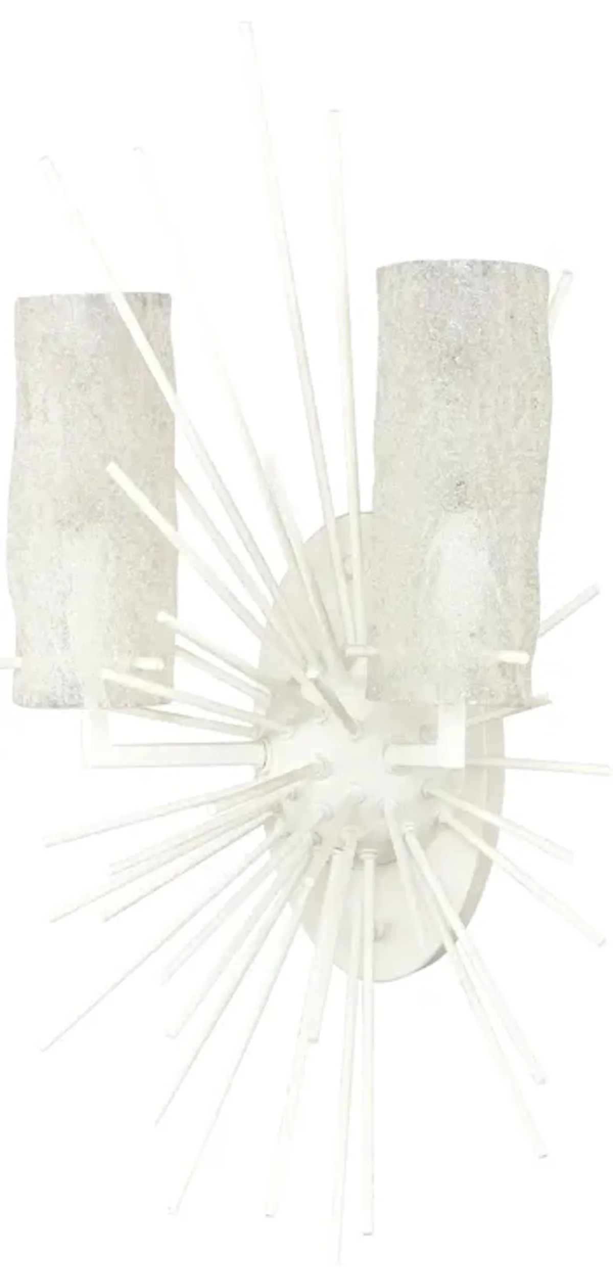 Sea Urchin 21" High 2-Light Sconce - White Coral