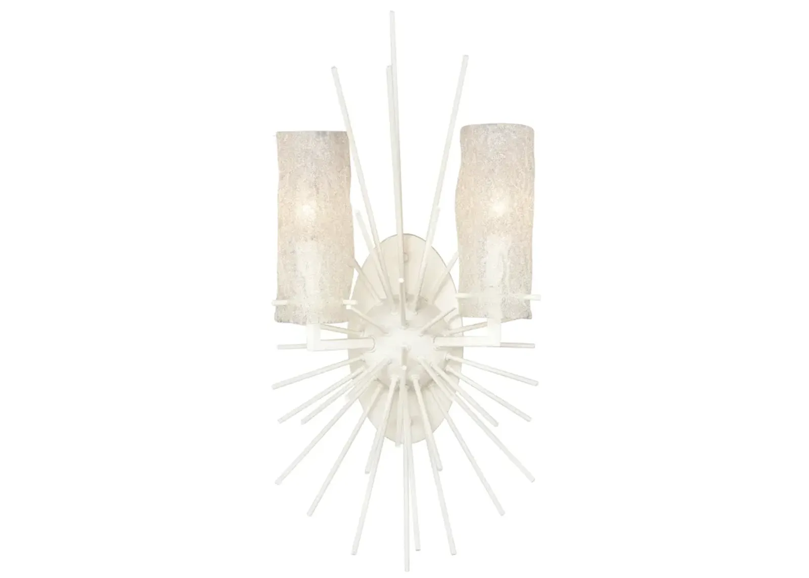 Sea Urchin 21" High 2-Light Sconce - White Coral