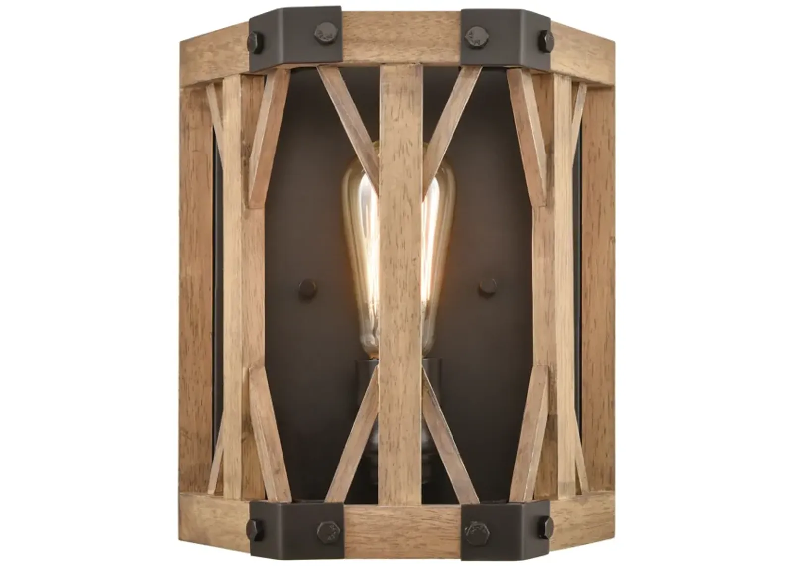 Structure 10" High 1-Light Sconce - Oil Rubbed Bronze