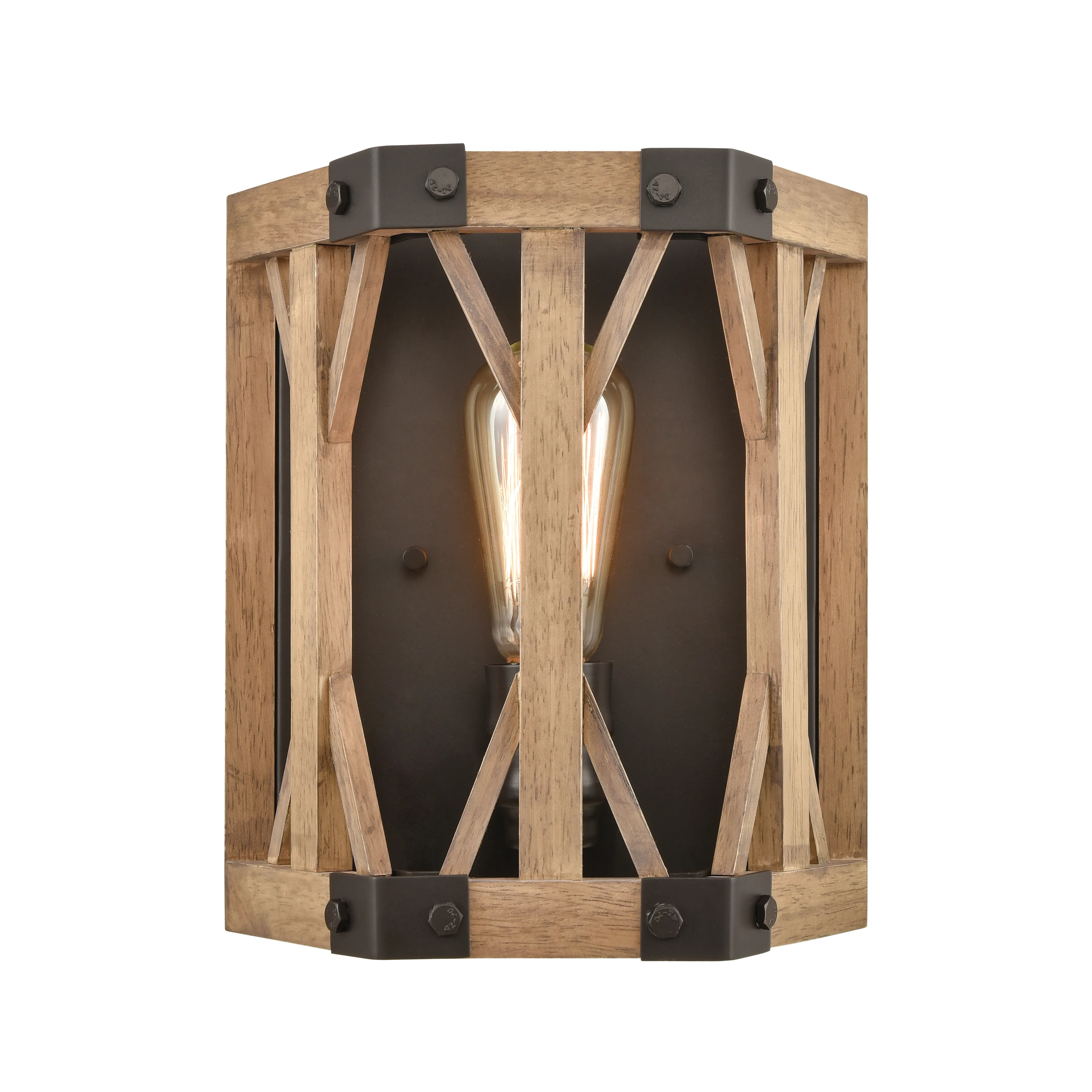 Structure 10" High 1-Light Sconce - Oil Rubbed Bronze