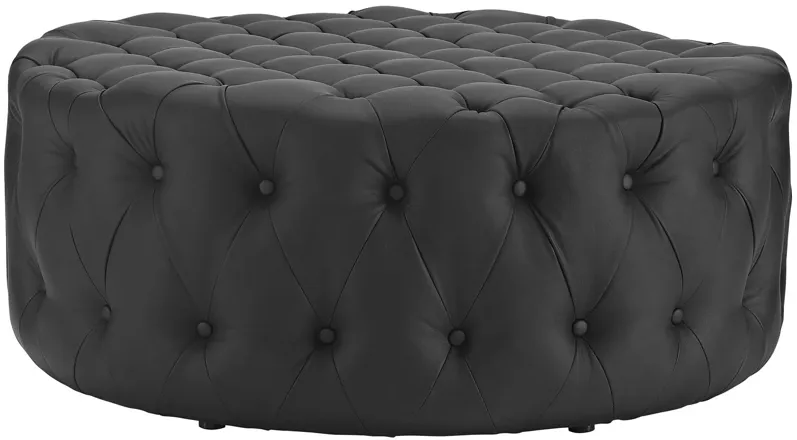 Amour Upholstered Vinyl Ottoman