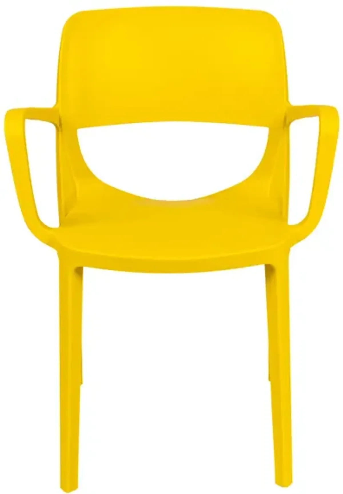 Bella Set of 2 Stackable Armchair-Yellow