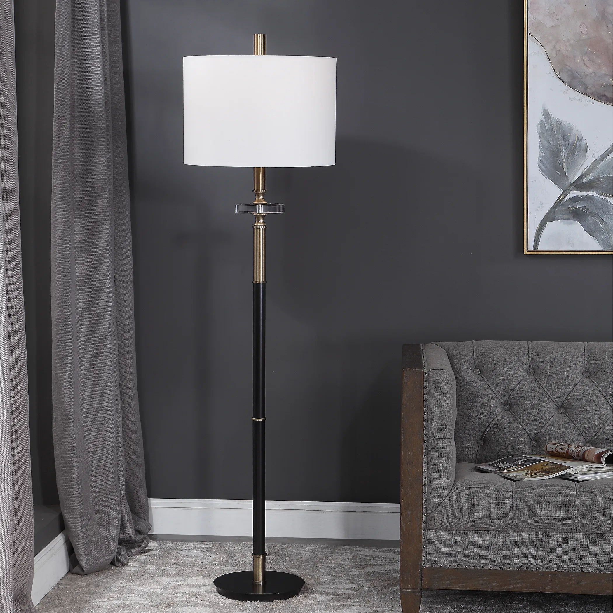 Maud Aged Floor Lamp