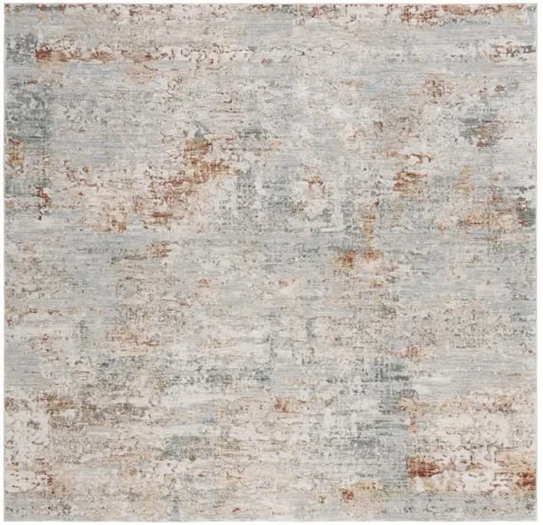 ADRIANNA 200 Blue 6'-7' X 6'-7' Square Square Rug