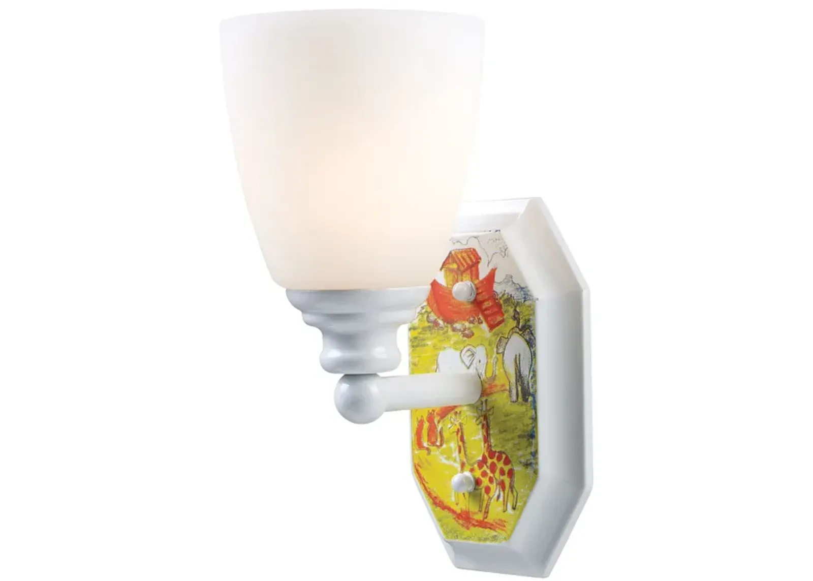 Kidshine 10'' High 1-Light Sconce - White