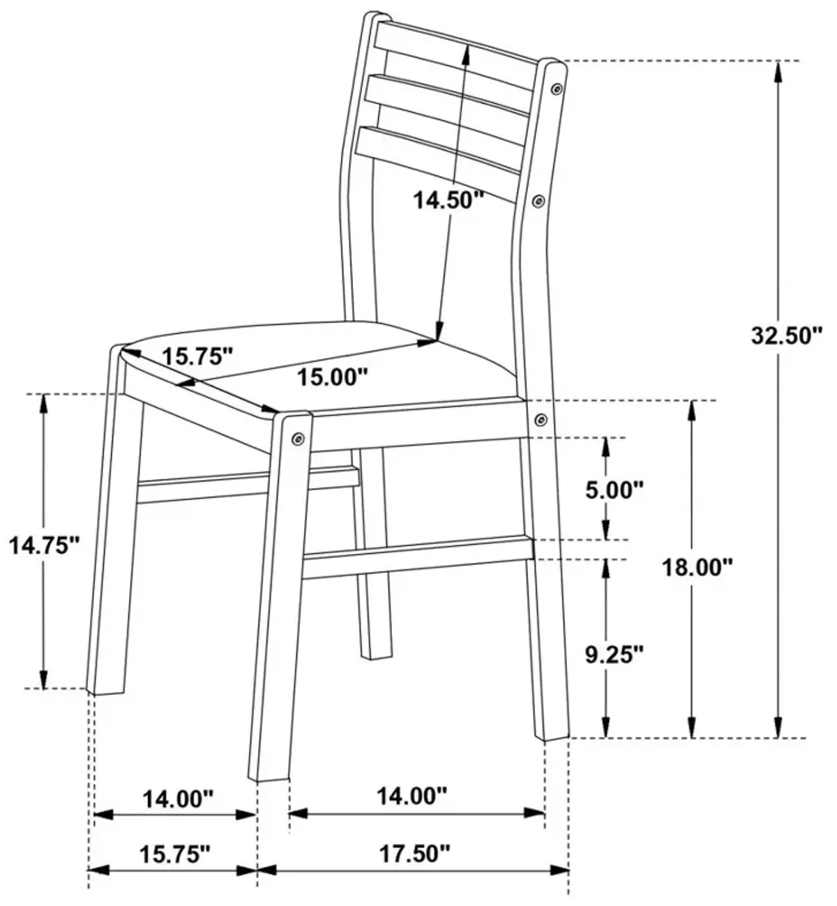 Bucknell 3-piece Dining Set with Drop Leaf Cappuccino and Tan