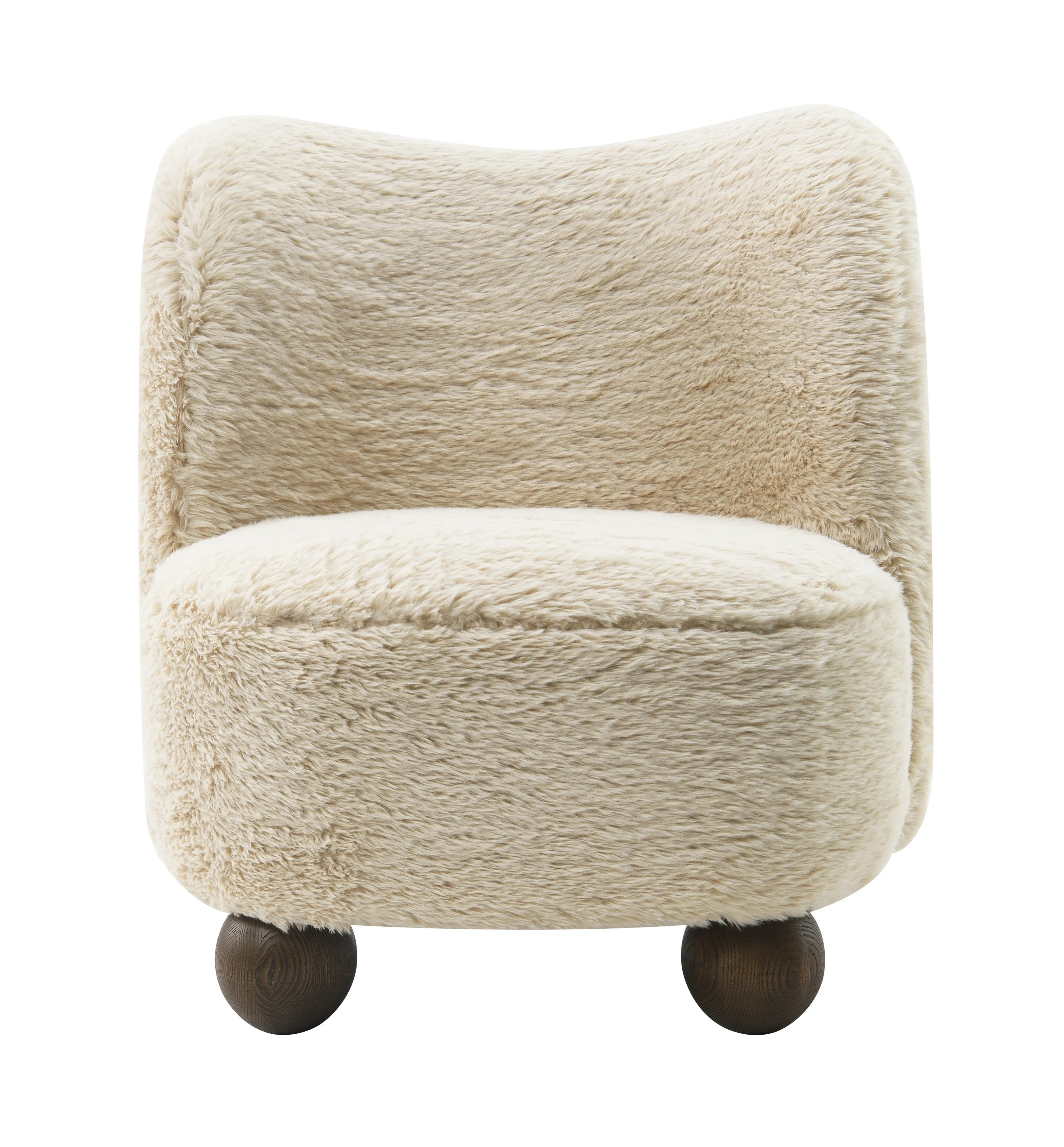 Ball-foot Accent Chair, Ivory