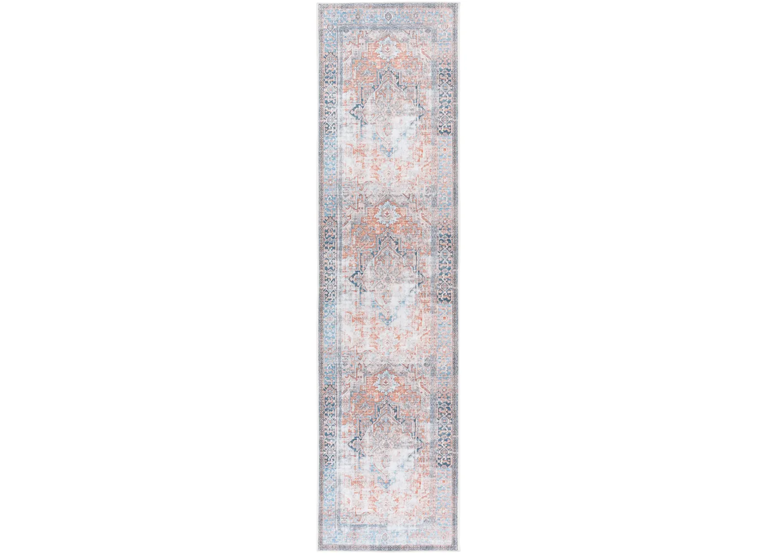 ORLANDO 764 ORANGE  2'-2' x 8' Runner Rug