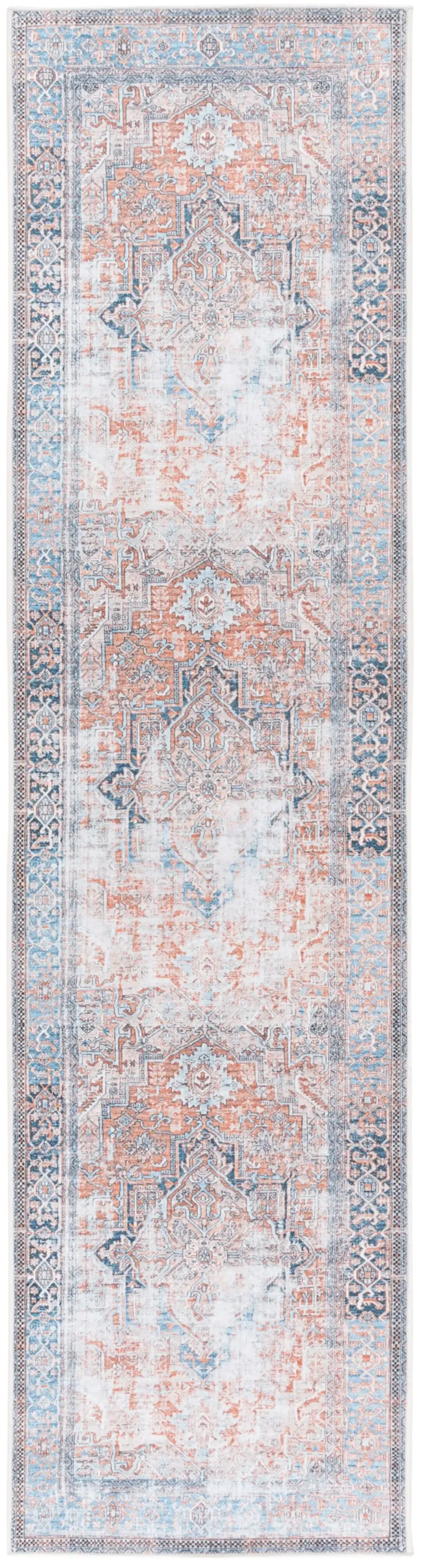 ORLANDO 764 ORANGE  2'-2' x 8' Runner Rug