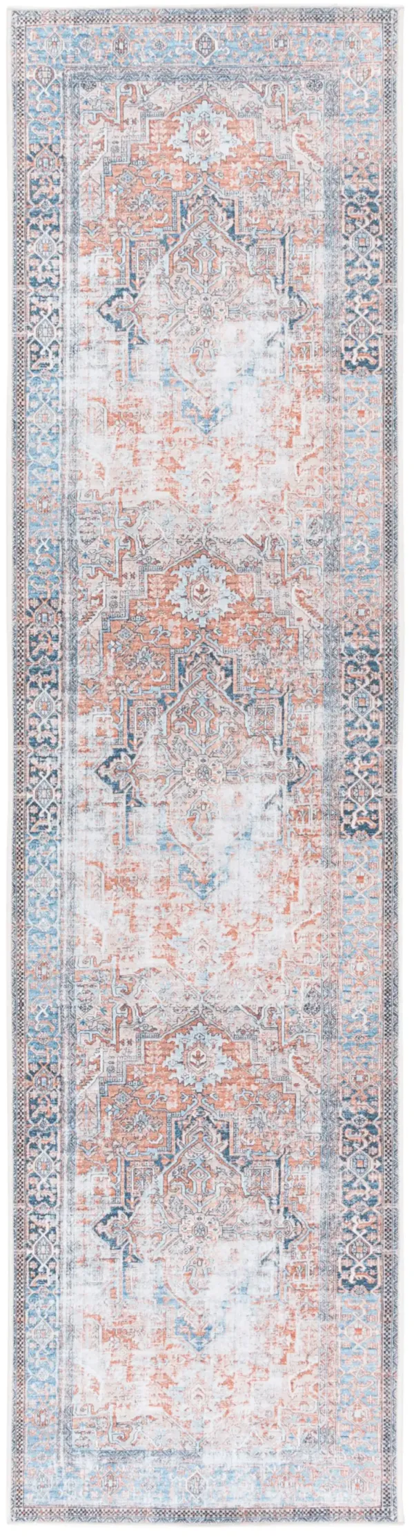 ORLANDO 764 ORANGE  2'-2' x 8' Runner Rug