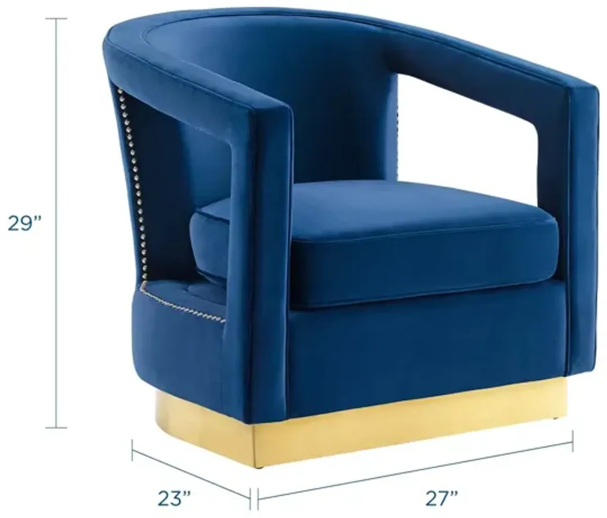 Frolick Performance Velvet Armchair