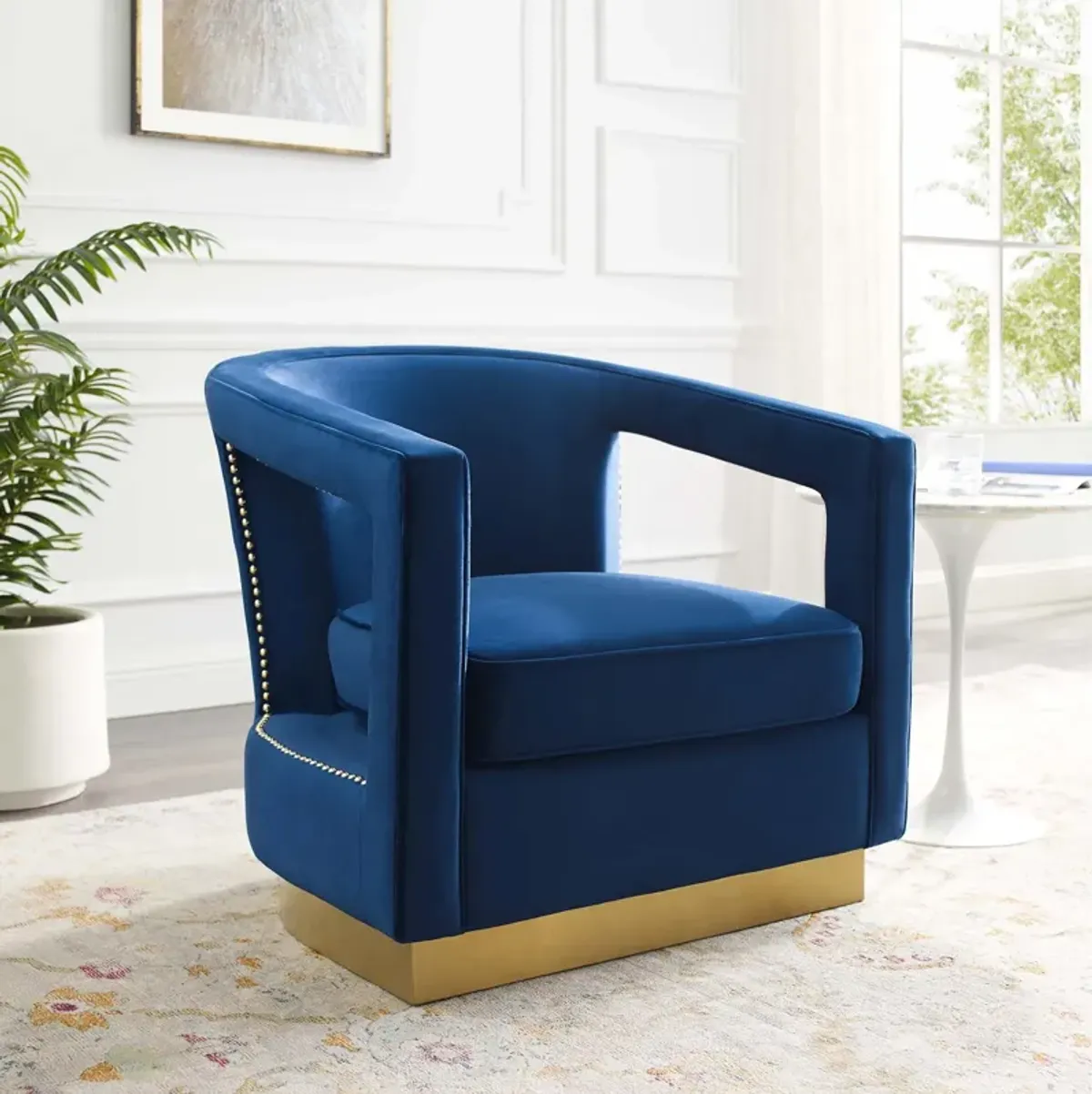 Frolick Performance Velvet Armchair