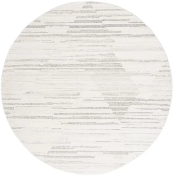 ELMHURST 572 IVORY  6'-7' x 6'-7' Round Round Rug