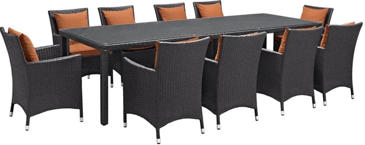 Convene 11 Piece Outdoor Patio Dining Set