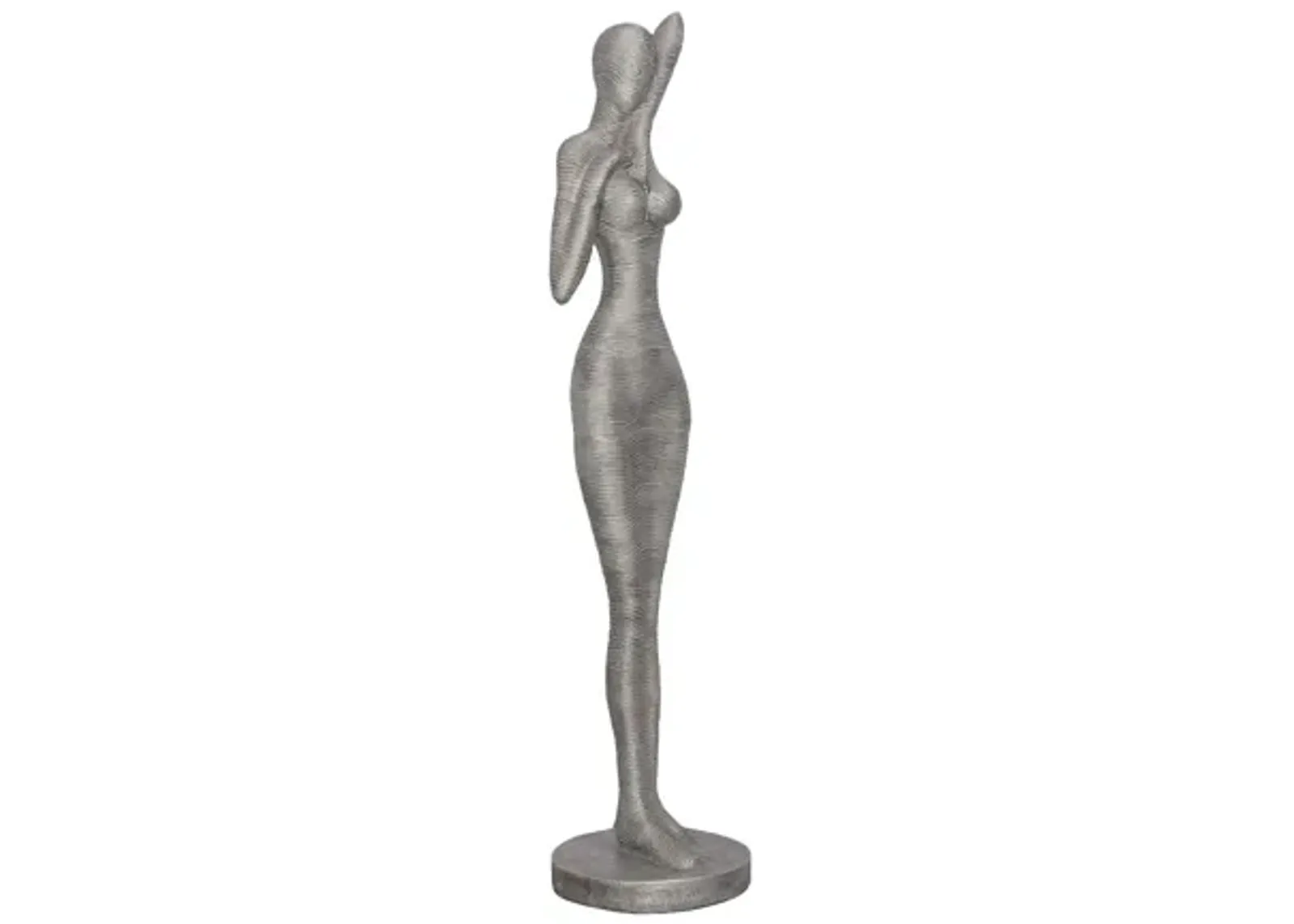 Admiring Standing Sculpture, Aluminum