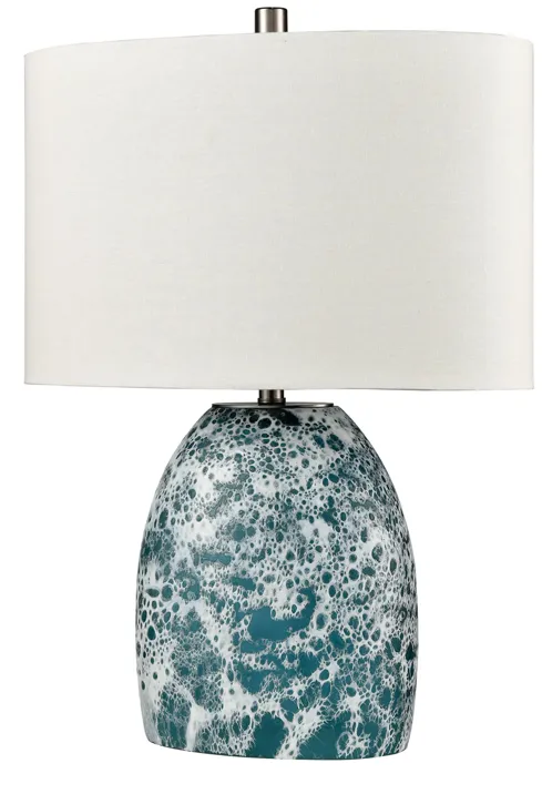 Offshore 22'' High 1-Light Table Lamp - Blue - Includes LED Bulb