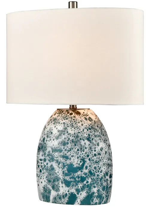 Offshore 22'' High 1-Light Table Lamp - Blue - Includes LED Bulb