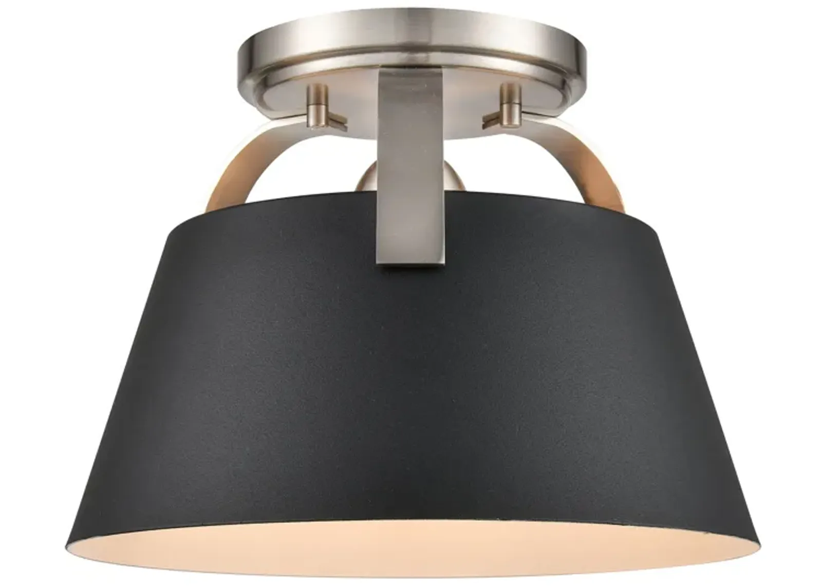 Jepson 9.5'' Wide 1-Light Semi Flush Mount - Matte Black