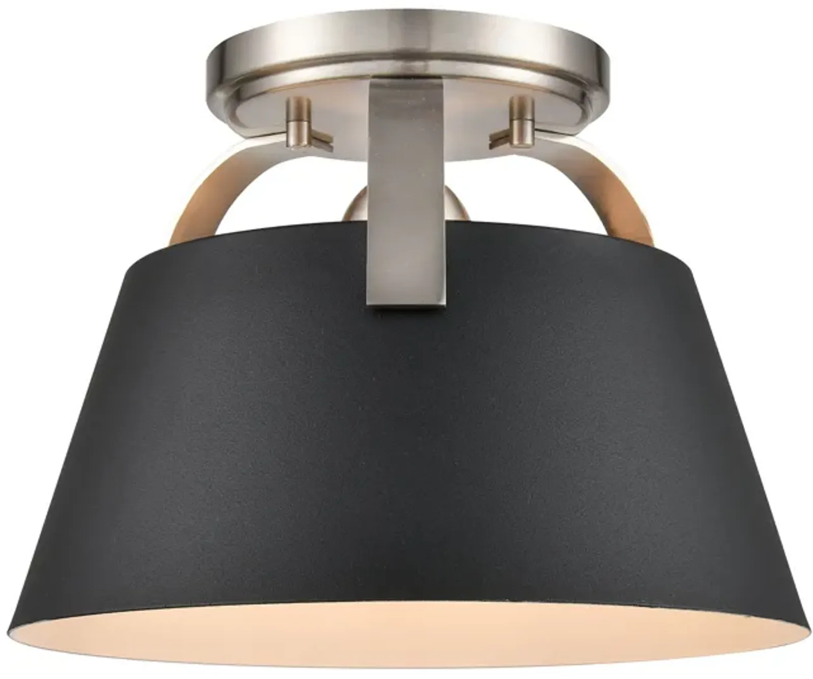 Jepson 9.5'' Wide 1-Light Semi Flush Mount - Matte Black