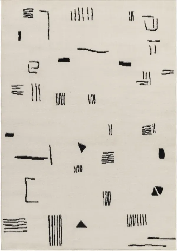 Pisa PSS-2357 5' x 7' Machine Woven Rug