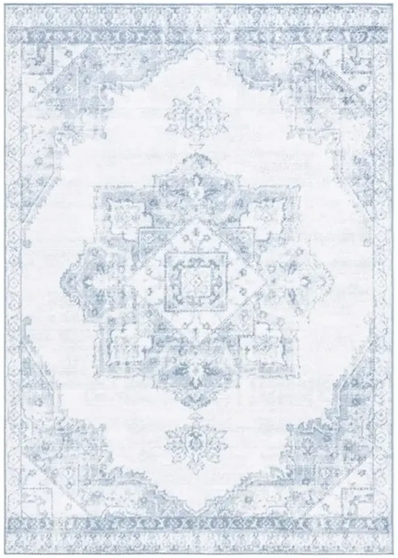 LAYLA 100 Blue  9' X 12' Large Rectangle Rug