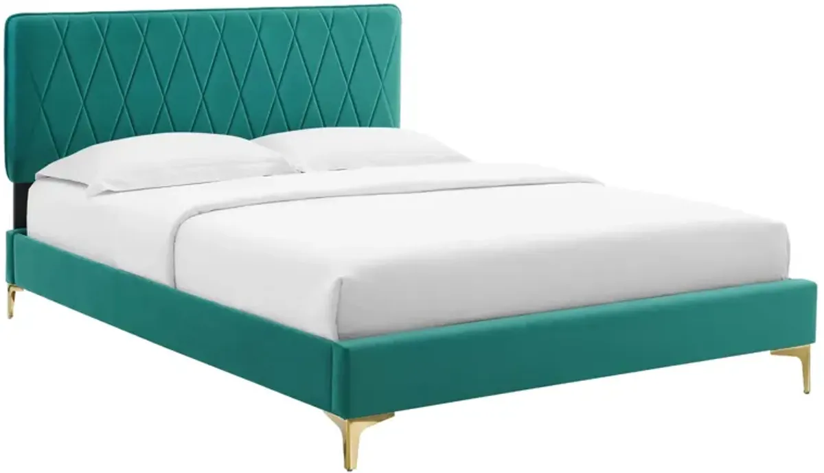 Phillipa Performance Velvet King Platform Bed