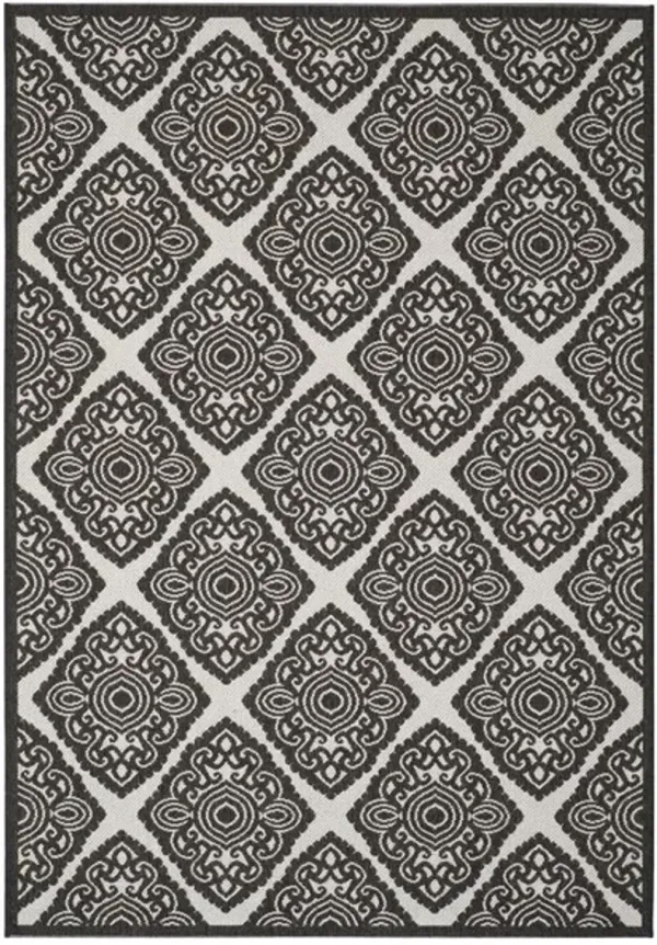 LINDEN 132 Collection LND132A-4 Light Grey / Charcoal 4' X 6'