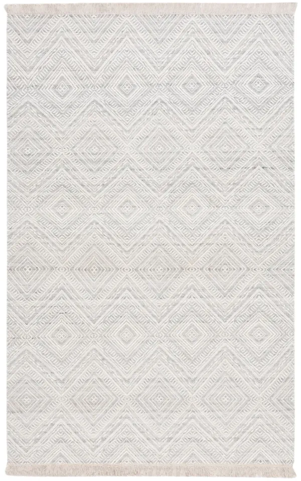 KILIM 767 LIGHT GREY  8' x 10' Large Rectangle Rug
